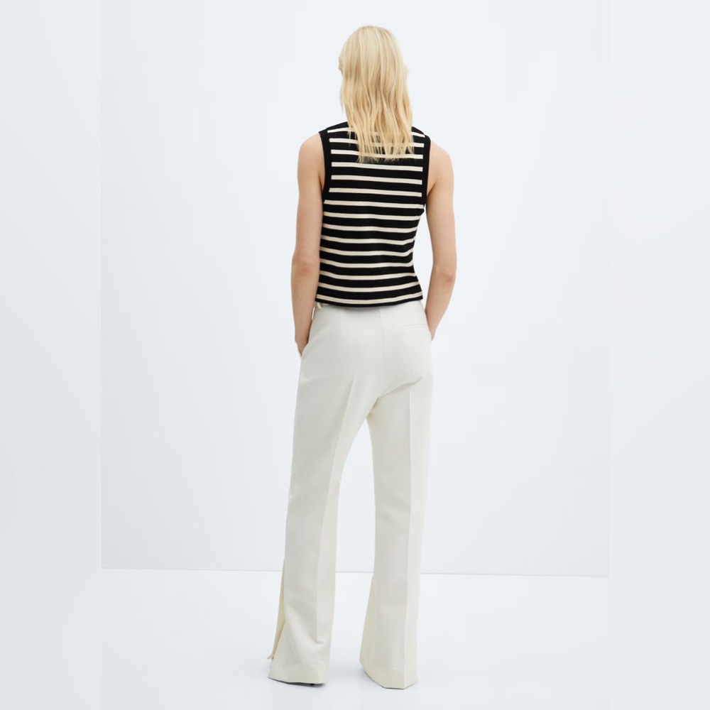 Mango Black and Cream Striped Tank Top - Picture 3 of 7